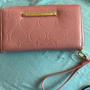 Pink Heart Betsy Johnson Wallet Brand New